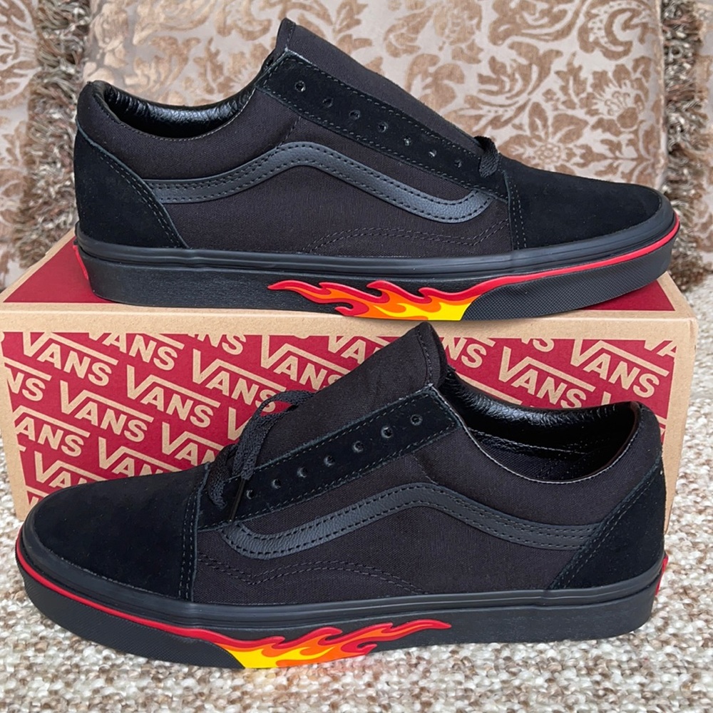 Vans Old Skool Flame Wall Black/Black Men’s